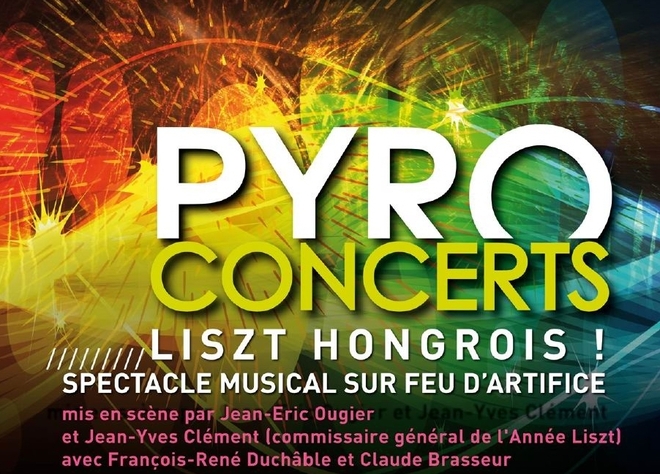 Feu d'artifice sur l'année Liszt Parc André Citroën à Paris