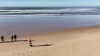 Le Père Noël sur la plage de Lacanau !