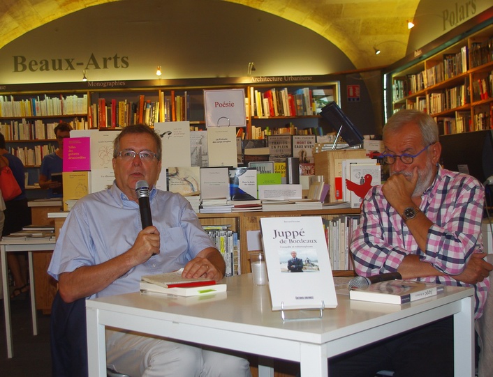 Bernard Broustet et Patrick Berthomeau à La Machine à Lire (ph Paysud)