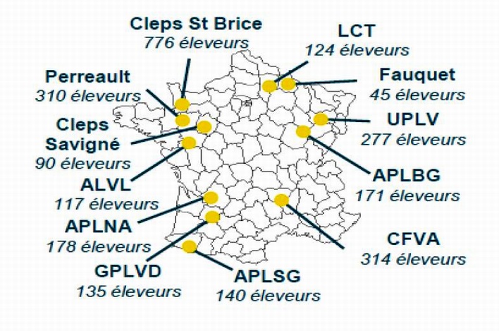 L'implantation de l'AOP Sunlait (DR)