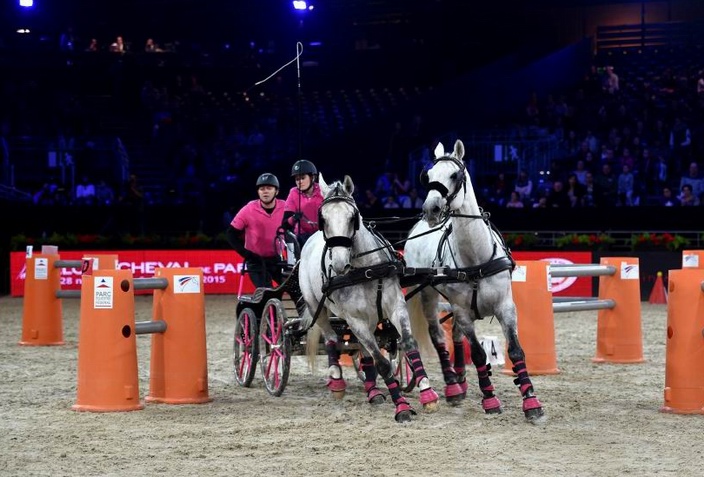 Le salon du cheval de Paris en marche