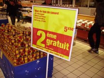 Promotion  en hyper-marché