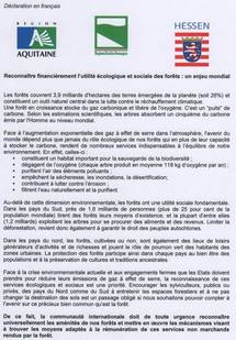 L'après Copenhague:A. Rousset suggère un "Robien des bois" pour encourager la forêt L'après Copenhague:A. Rousset suggère un "Robien des bois" pour encourager la forêt