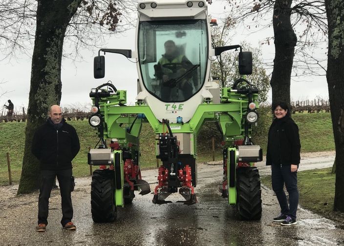 Château Montrose opte pour le tracteur électrique