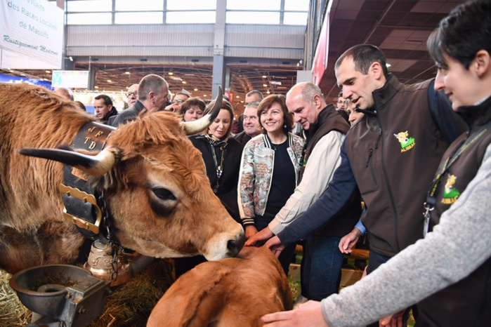 Carole Delga et la délégation ont  rencontré "Haute" (ph Laurent Boutonnet ) Carole Delga et la délégation ont  rencontré "Haute" (ph Laurent Boutonnet )
