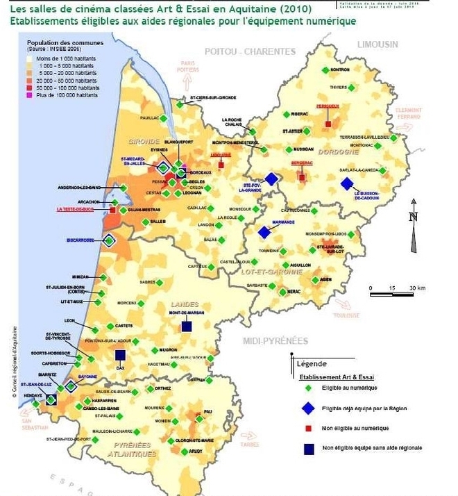 L'Aquitaine  aide les salles de cinéma à passer au numérique