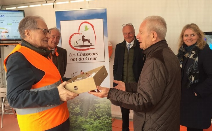 Les chasseurs ont du coeur...et des faisans pour la Banque Alimentaire