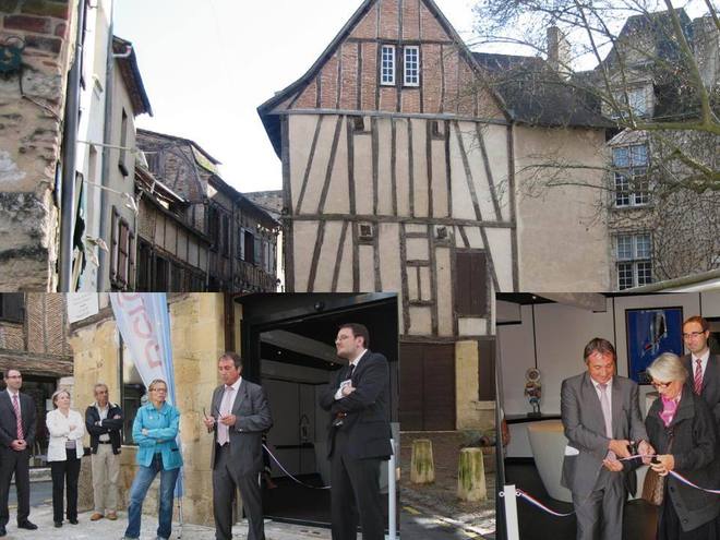 Inauguration par le Maire D. Rousseau et F. Ruet  de la nouvelle entrée du Musée