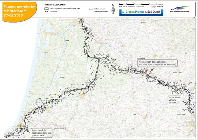 La LGV Sud-Europe-Atlantique redémarre Voici le tracé des 1000 mètres La LGV Sud-Europe-Atlantique redémarre Voici le tracé des 1000 mètres