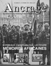 La revue Ancrage: les douleurs de l'Histoire