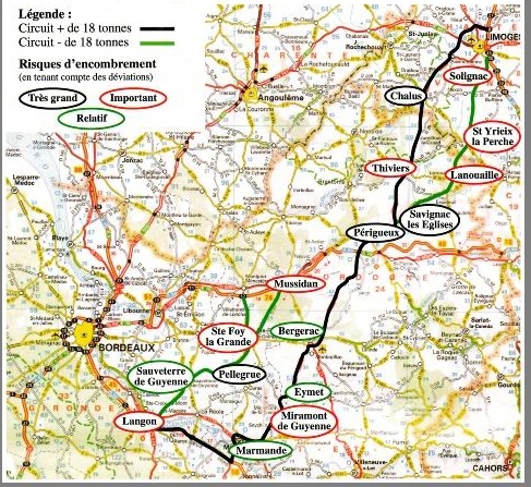 Les retombées de l'A65: le Périgord inquiet de la route 24 des véhicules