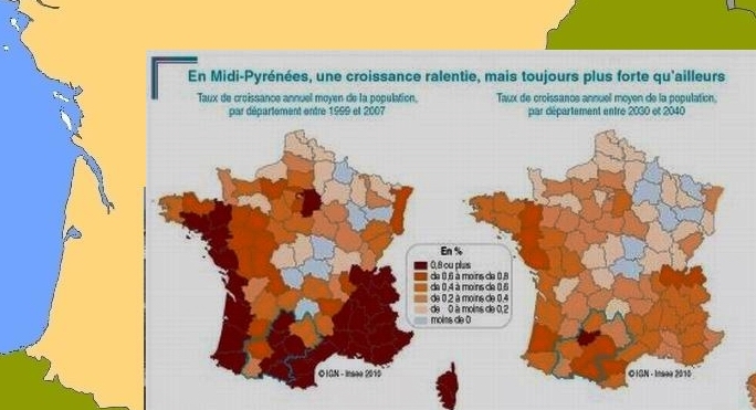 Plus de 10 millions d'habitants dans le grand sud en 2040 avec un boom des plus de 60 ans