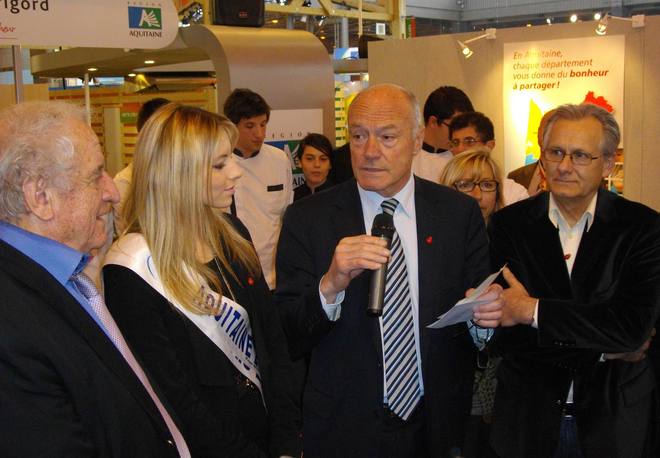 Guy Saint-Martin,Miss Aquitaine, Alain Rousset, Raymond Girardi (Ph Paysud)