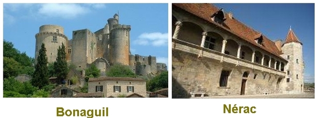 Les châteaux de Bonaguil et Nérac sites majeurs de l'Aquitaine