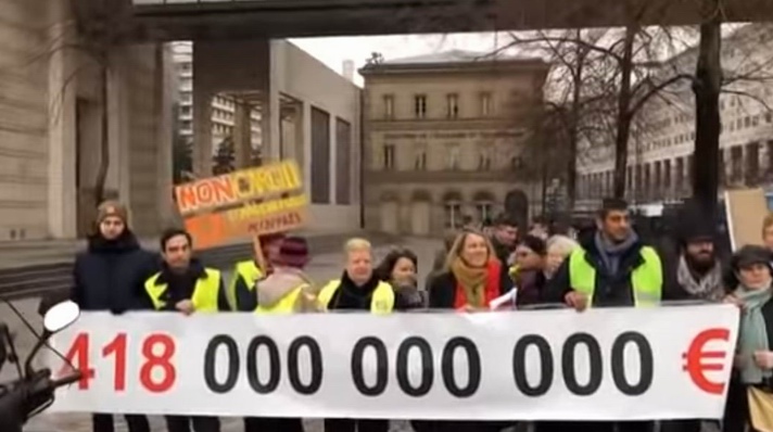 Manifestation à Bercy (capture d'écran vidéo Nexus)