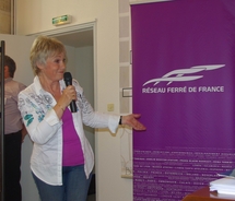 Simone Hérault,la voix de la SNCF (ph Paysud) Simone Hérault,la voix de la SNCF (ph Paysud)