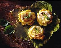 Paillassons de pommes de terre aux Cabécous du Périgord Paillassons de pommes de terre aux Cabécous du Périgord