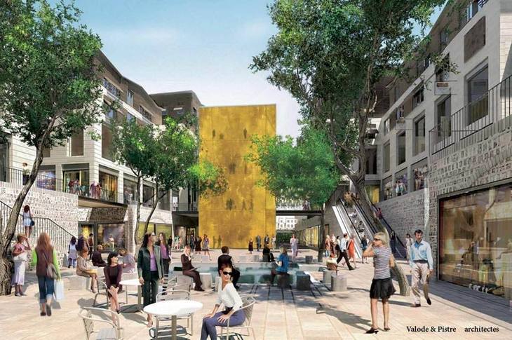 Bordeaux:la future Place Sainte-Catherine