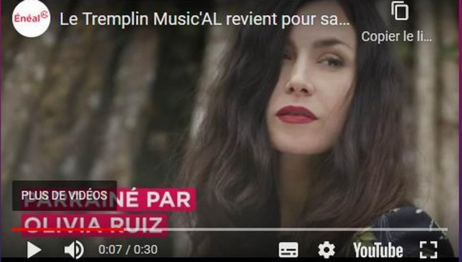 Olivia Ruiz marraine du Concours-cliquer pour voir la vidéo Olivia Ruiz marraine du Concours-cliquer pour voir la vidéo