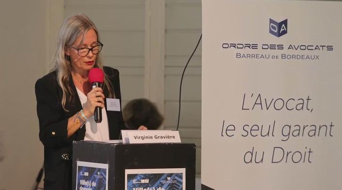 Virginie Gravière ouvre le colloque (ph DR)