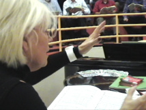 Eliane Lavail en répétition (Ph Paysud) Eliane Lavail en répétition (Ph Paysud)