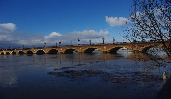  Crue de la Garonne à Bordeaux:que d'eau,que d'eau!