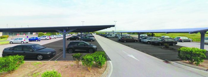 La maquette des ombrières (ph DR) La maquette des ombrières (ph DR)