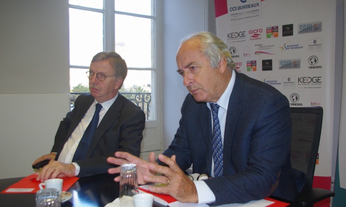 Pierre Goguet,président, et à sa droite, Dominique Babin, directeur général (Ph Paysud)