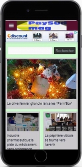La nouvelle version de Paysud sur mobile