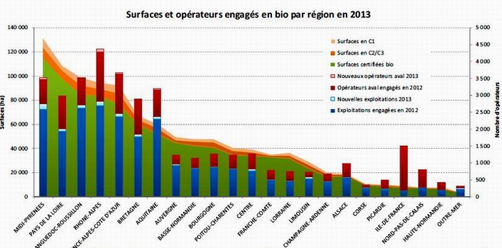 Fruits et légumes et lait bios plébiscités par les Français