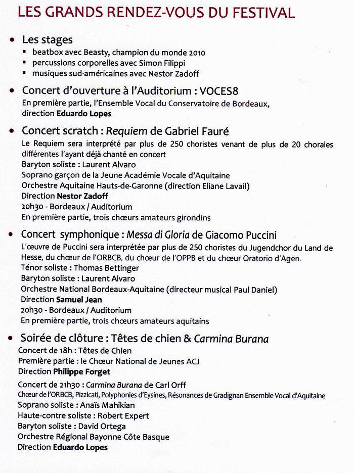 La première édition du festival de chant choral Eufonia sur la bonne voie