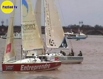 VIDEO:Le départ de la Solitaire en 2013 à Bordeaux VIDEO:Le départ de la Solitaire en 2013 à Bordeaux