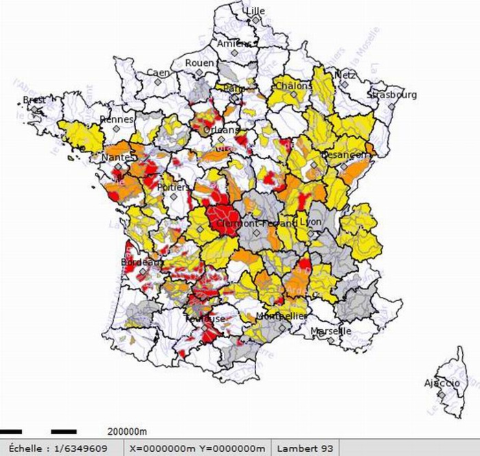 L'usage  de l'eau réglementé sur une bonne partie du territoire