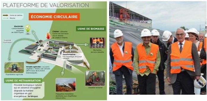 La plate-forme; inauguration avec Martin Malvy (DR) La plate-forme; inauguration avec Martin Malvy (DR)