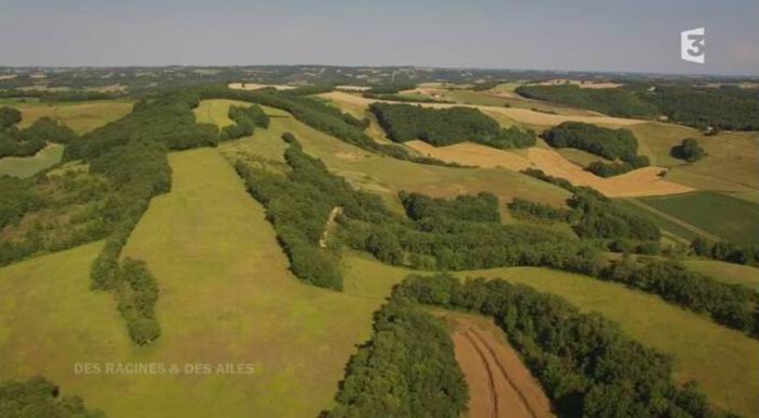 Le Gers vue d'en haut (capture d'écran du film de France3) Le Gers vue d'en haut (capture d'écran du film de France3)
