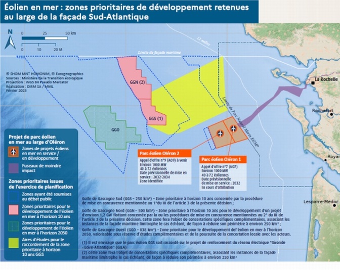 La Nouvelle-Aquitaine se lance dans l'éolien flottant