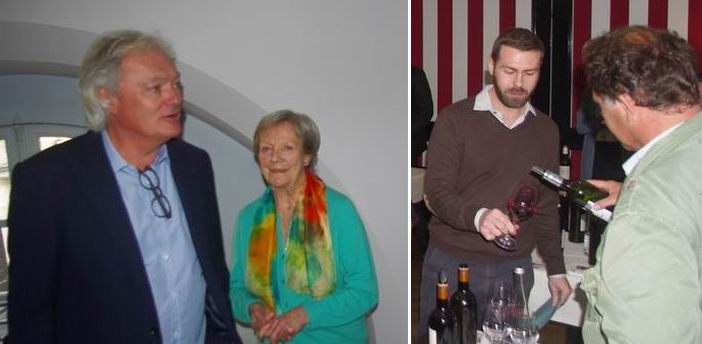 Une séquence "pré-semaine des primeurs". A gauche Hubert de Boüard (ph Paysud) Une séquence "pré-semaine des primeurs". A gauche Hubert de Boüard (ph Paysud)