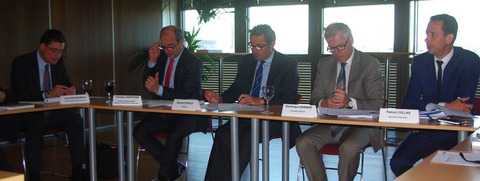 Le point à Bordeaux avec Bernard Dupouy, président, Dominique Garnier DG, et leurs collaborateurs (Ph Paysud)