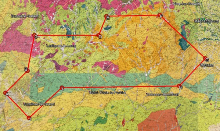 300km2 "en or". C'est la zone du permis de Bonneval