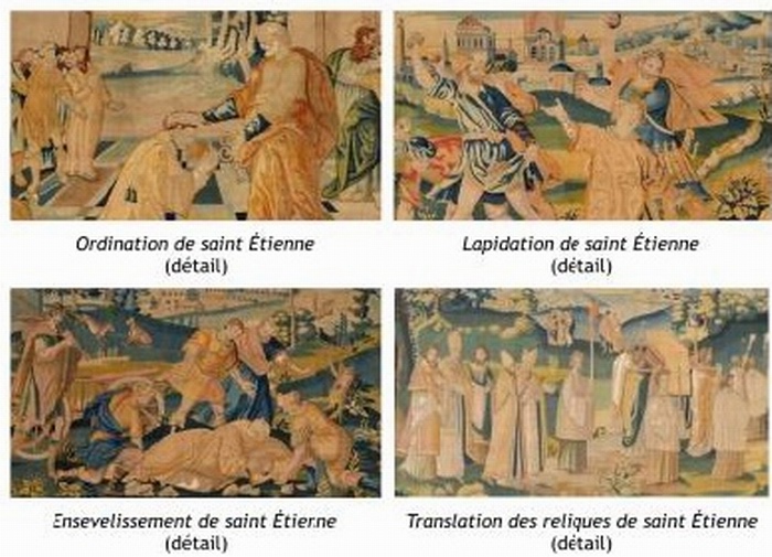 Des tapisseries évoquant Saint-Etienne de retour à la cathédrale de Toulouse