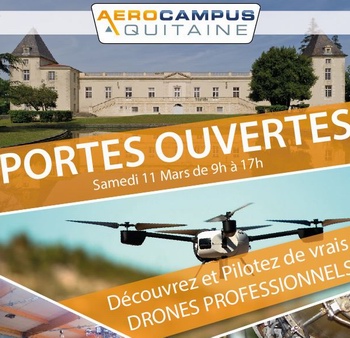 Une journée des drones à AEROCAMPUS Aquitaine