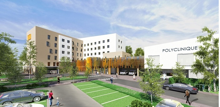 Maquette de la  future clinique (DR) Maquette de la  future clinique (DR)