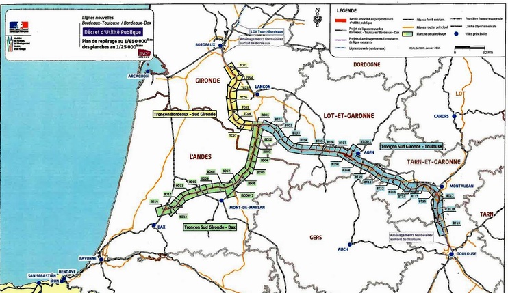 Un projet que Midi-Pyrénées veut sortir des cartons (carte tracé GPSO)