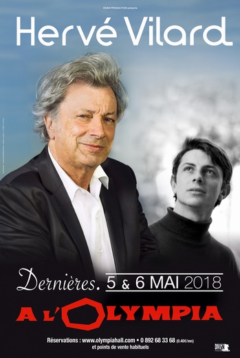 Hervé Vilard: "Dernières" à l'Olympia au mois de mai