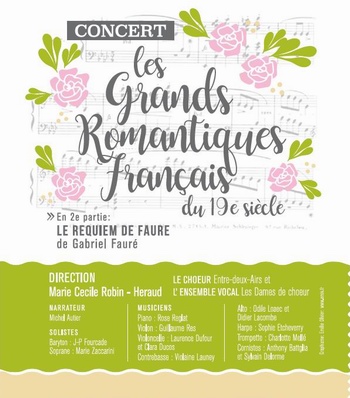 Concert "les grands romantiques du 19e siècle" à Latresne (33)