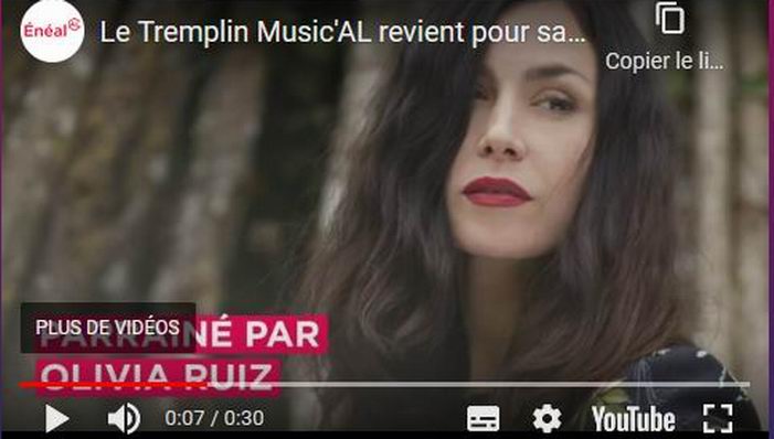 Olivia Ruiz marraine du Concours-cliquer pour voir la vidéo Olivia Ruiz marraine du Concours-cliquer pour voir la vidéo