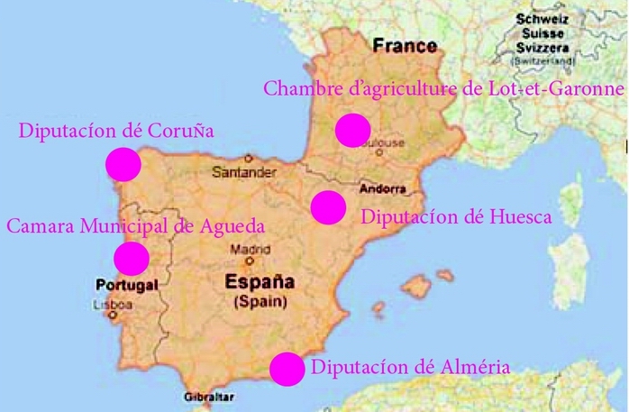 Pays et partenaires impliqués (DR)