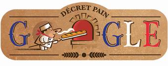 Google rend hommage à la baguette de tradition française