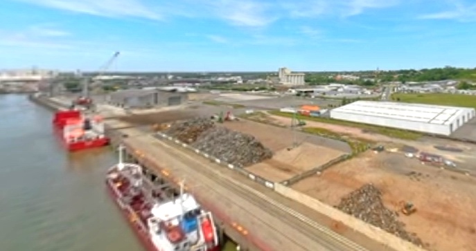 Capture d'écran vidéo port de Bordeaux