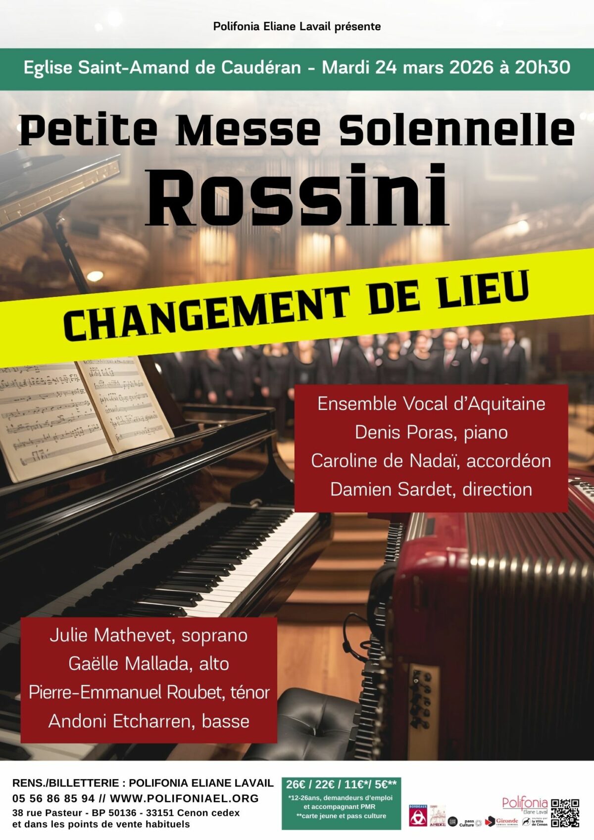 La petite messe solennelle de Rossini à Caudéran